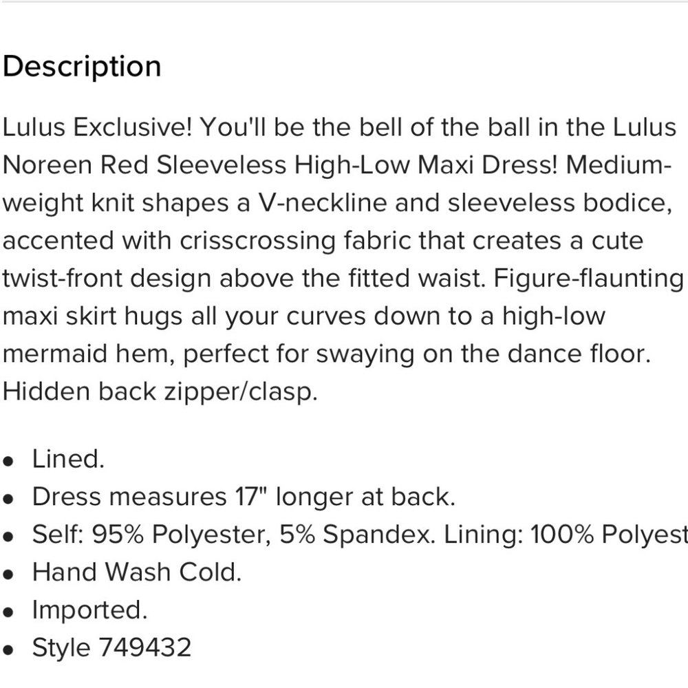 Lulu's Red Maxi Dress - Picture 2 of 8